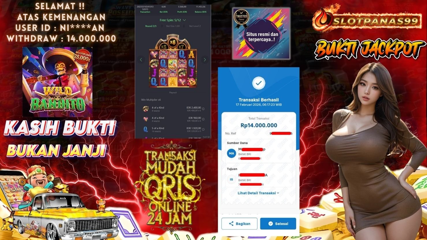 SLOTPANAS99 JACKPOT SLOT WILD BANDITO